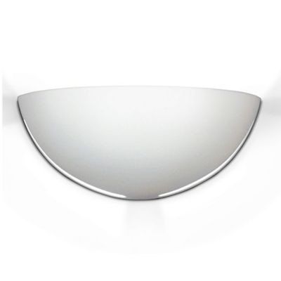A19 Capri Wall Sconce in White, Size: 24