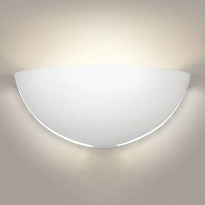 A19 Capri Wall Sconce - Color: White - Size: 13.5  - 308-A31