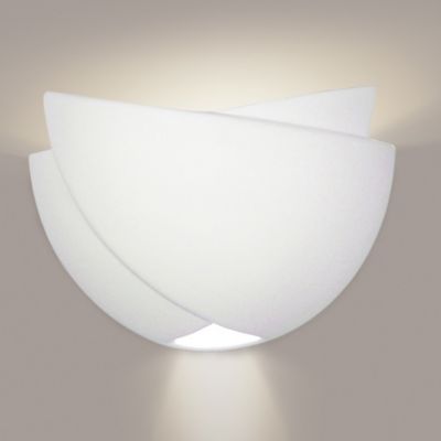 ANI1771743 A19 Ceylon Wall Sconce - Color: White - Size: 10 - sku ANI1771743