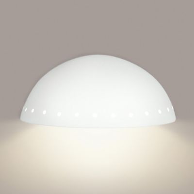 A19 Cyprus Wall Sconce - Color: White - Size: 10.25 - 305D