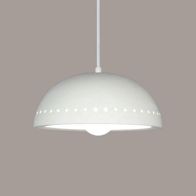 A19 Cyprus Pendant Light - Color: Cream - Size: 10.25es - P305-A32-WCC