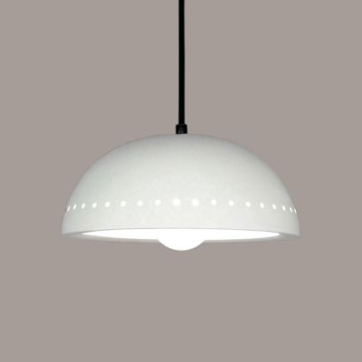 A19 Cyprus Pendant Light - Color: Cream - Size: 10.25es - P305-A32-BCC