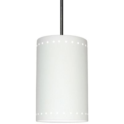 A19 Delos Pendant Light in White