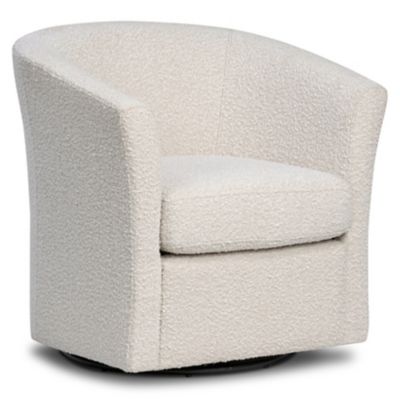 Alder & Ore Velia Swivel Chair - Color: White