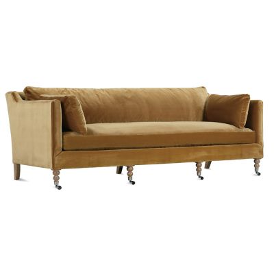 Rowe Furniture Madeline Velvet Sofa - Color: Brass - Size: 90 - MADELINE
