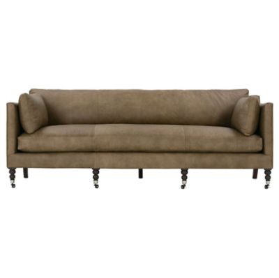 Rowe Furniture Madeline Leather Sofa - Color: Brown - MADELINE-L-033-55