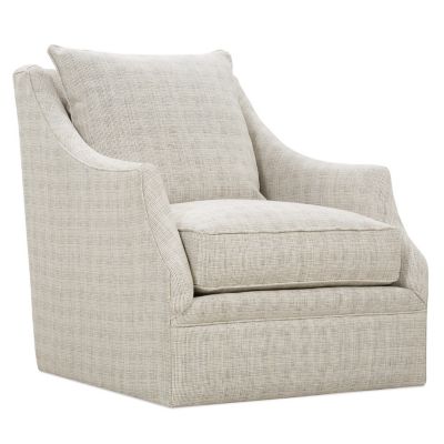 Rowe Furniture Kara Swivel Chair - Color: Cream - KARA-016-PB