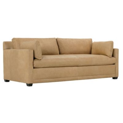 Rowe Furniture Sylvie Leather Sofa - Color: Brown - SYLVIE-L-022-21