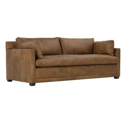 Rowe Furniture Sylvie Leather Sofa - Color: Brown - SYLVIE-L-022-94