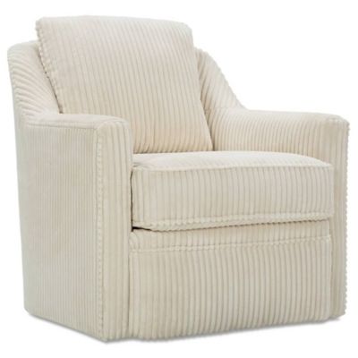 Rowe Furniture Hollins Swivel Chair - Color: Cream - H201-000-PF