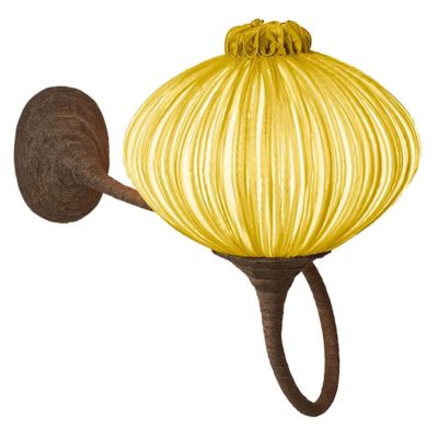 Aqua Creations Palm Wall / Flushmount Light - Color: Yellow - Size: 1 light