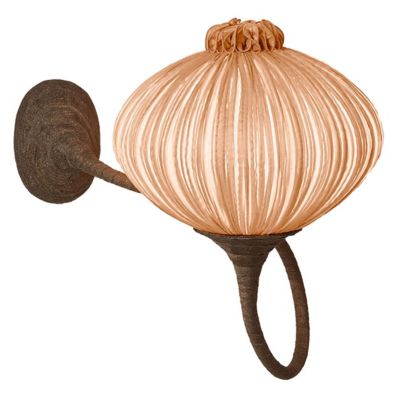 Aqua Creations Palm Wall / Flushmount Light - Color: Brown - Size: 1 light 