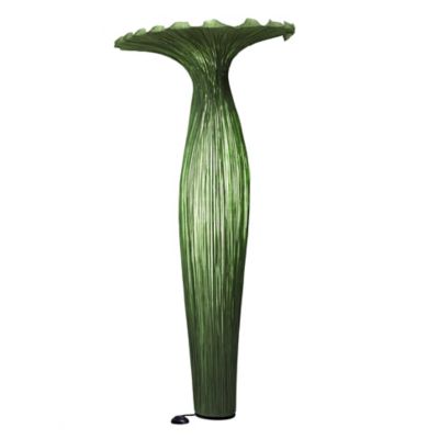 Aqua Creations Morning Glory LED Floor Lamp - Color: Green - Size: 8 light 