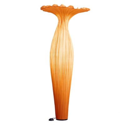 Aqua Creations Morning Glory LED Floor Lamp - Color: Orange - Size: 8 light