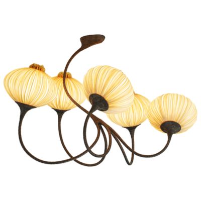 Aqua Creations Five Palms Chandelier - Color: Gold - Size: 5 light - FivePa
