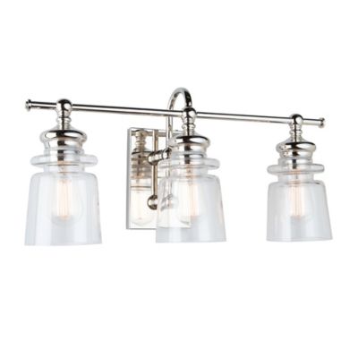 Huxe Raphael Bath Bar - Color: Clear - Size: 3 light