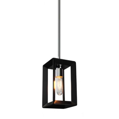 Huxe Valerius Mini Pendant Light - Color: Black - Size: 1 light