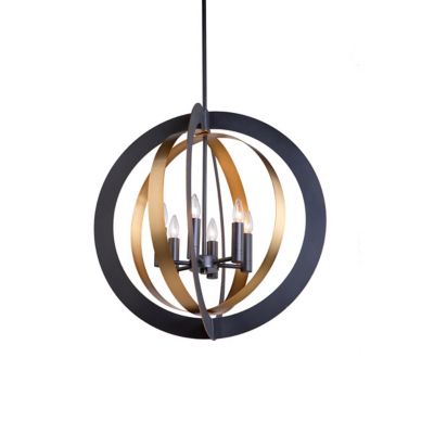 Huxe Simeon Chandelier - Color: Bronze - Size: Medium