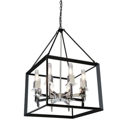 Huxe Valerius Pendant Light - Color: Black - Size: 8 light