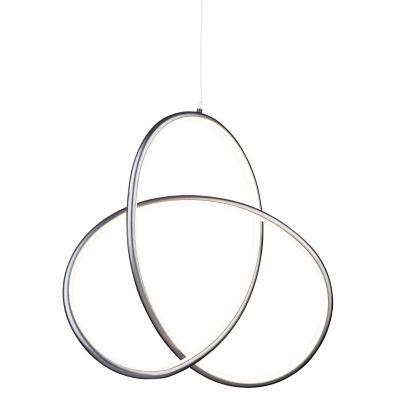 Huxe Solis LED Pendant Light - Color: Grey - Size: Medium