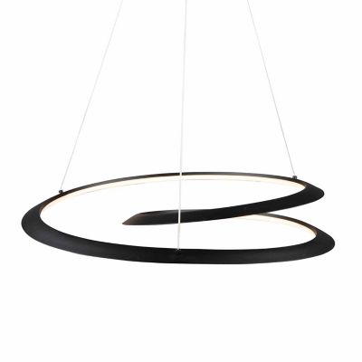 Huxe Reina LED Chandelier - Color: Black - Size: Medium