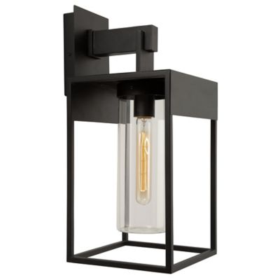 Huxe Besita Outdoor Wall Sconce - Color: Black - Size: Small