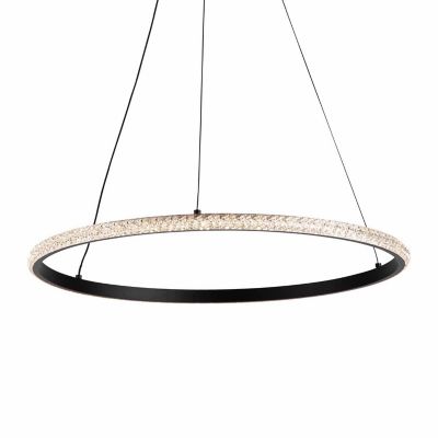 Huxe Vani LED Pendant Light - Color: Clear - Size: Medium