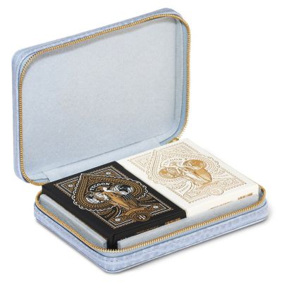 AERIN Enzo Travel Card Set in Blue