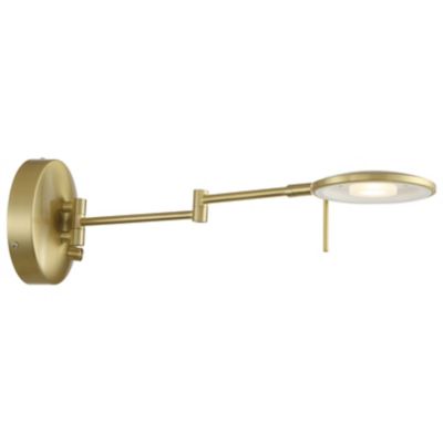 Arnsberg Dessau Turbo Adjustable LED Wall Sconce - Color: Gold - Size: 1 li