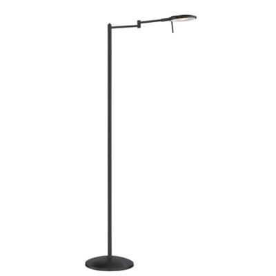 Arnsberg Dessau Turbo Swing Arm LED Floor Lamp - Color: Black - Size: 1 lig