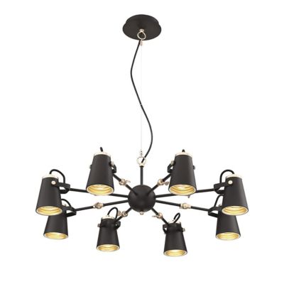 Arnsberg Edward Chandelier - Color: Black - Size: 8 light - 308800832