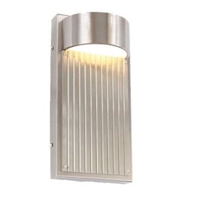 Arnsberg Las Cruces LED Outdoor Wall Sconce - Color: Silver - Size: Small -