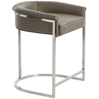 Arteriors Calvin Stool - Color: Grey - Size: Counter Stool - 2821