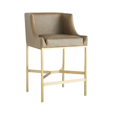 ARR2217331 Arteriors Dalia Bar and Counter Stool - Color: Bro sku ARR2217331