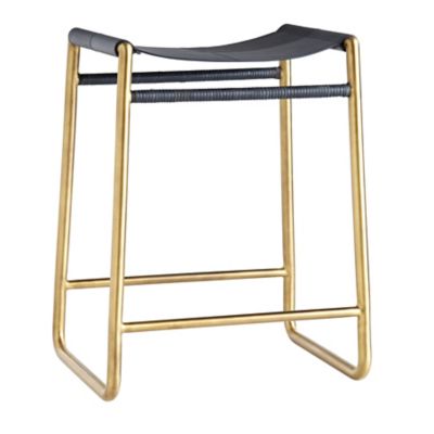 Arteriors Gasper Stool - Color: Blue - Size: Counter - 4878