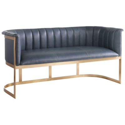 ARR2287831 Arteriors Tatum Loveseat - Color: Blue - 2058 sku ARR2287831