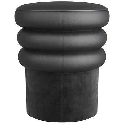 Arteriors Rollo Ottomon - Color: Black - 6265