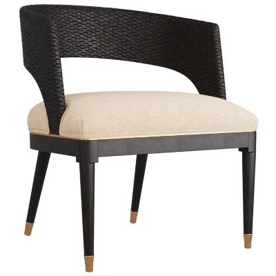 ARR2324854 Arteriors Swanson Dining Chair - Color: Black - 62 sku ARR2324854