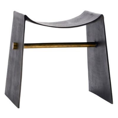 ARR2416391 Arteriors Montez Stool - Color: Black - 4670 sku ARR2416391