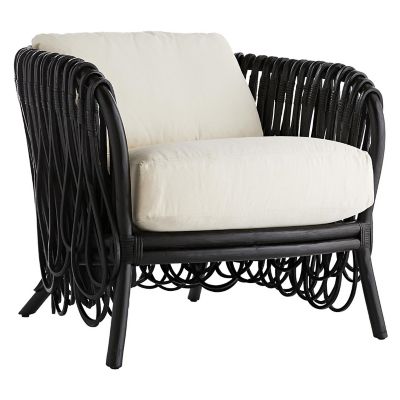 Arteriors Strata Lounge Chair in Black