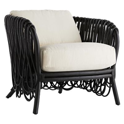 Arteriors Strata Lounge Chair - Color: Black - 5541