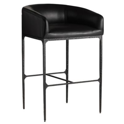 Arteriors Osbourne Stool in Black, Size: Bar