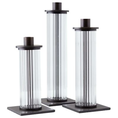 Arteriors Wimble Candleholders, Set of 3 - Color: Black - ACC01