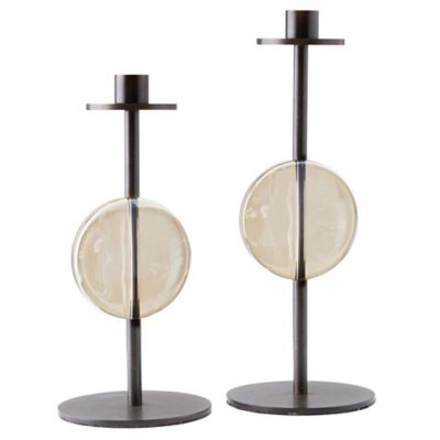 Arteriors Terrell Candleholders, Set of 2 - Color: Black - ACC02