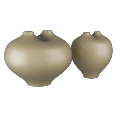 Arteriors Yeli Sculptures, Set of 2 - Color: Green - AVE04