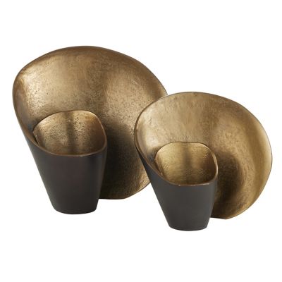 Arteriors Demarco Sculptures, Set of 2 - Color: Brass - ASI06