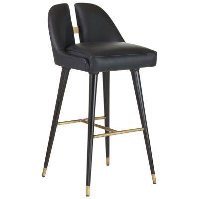 Arteriors Crowley Bar/Counter Stool - Color: Black - FSI12