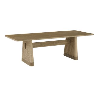 Arteriors Delrio Outdoor Dining Table in Brown