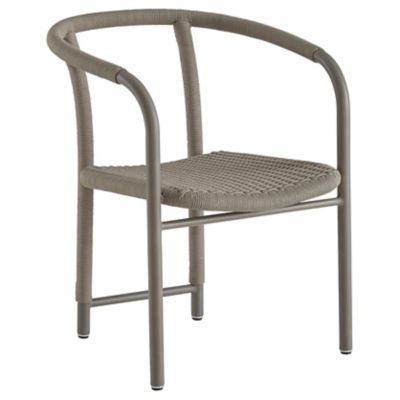 Arteriors Feller Outdoor Dining Armchair in Grey