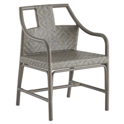 Arteriors Newton Outdoor Dining Armchair in Grey